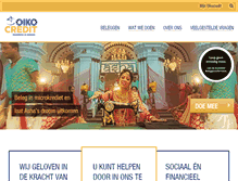 Tablet Screenshot of oikocredit.nl